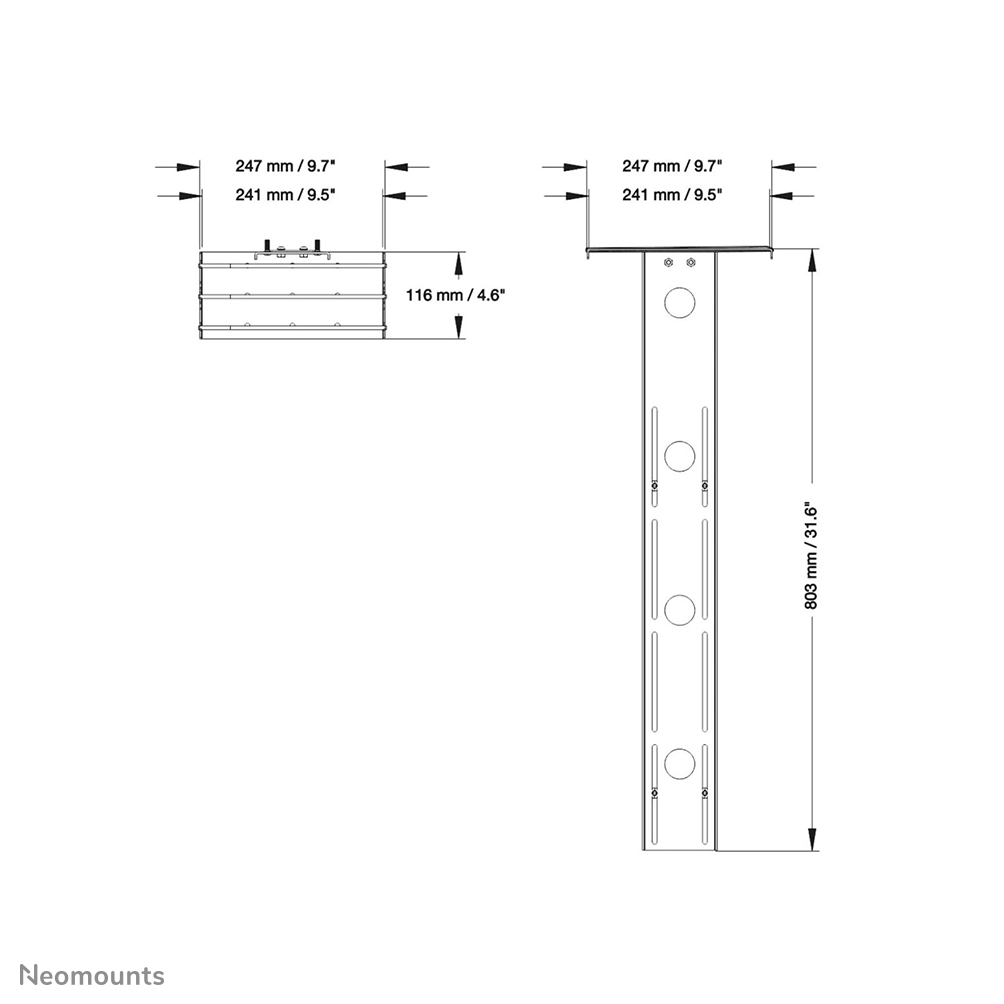 Neomounts by Newstar multimedia shelf